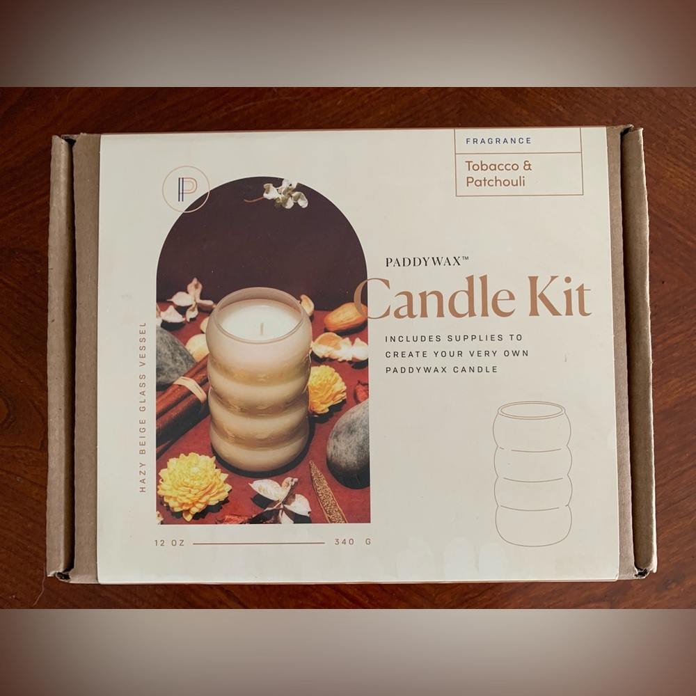 Paddywax Tobacco & Patchouli Candle Kit - Cream